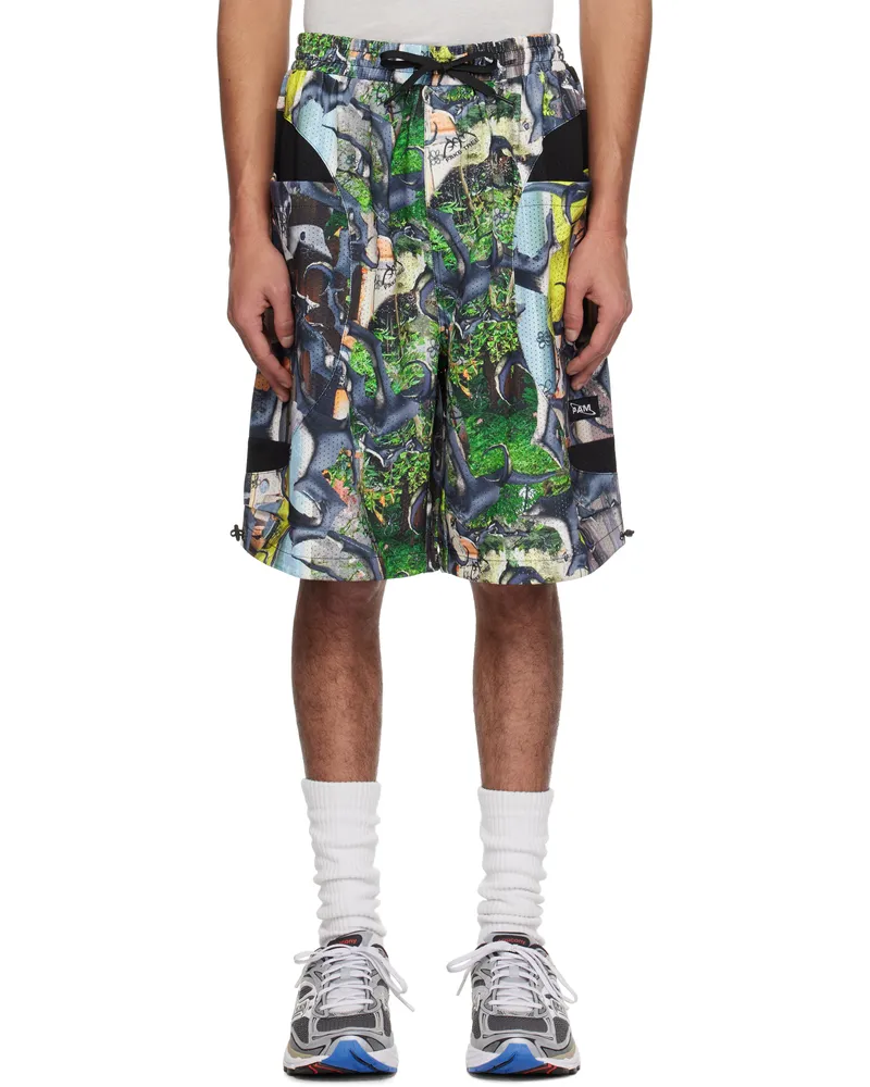 Perks and Mini Multicolor 'P.A.M.' Real Tree Mesh Shorts Aop