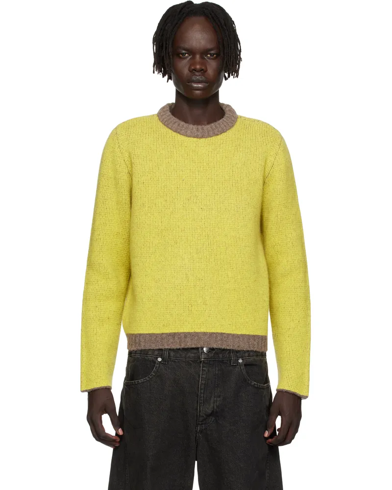 Eckhaus Latta Green Yak Crewneck Sweater Finch