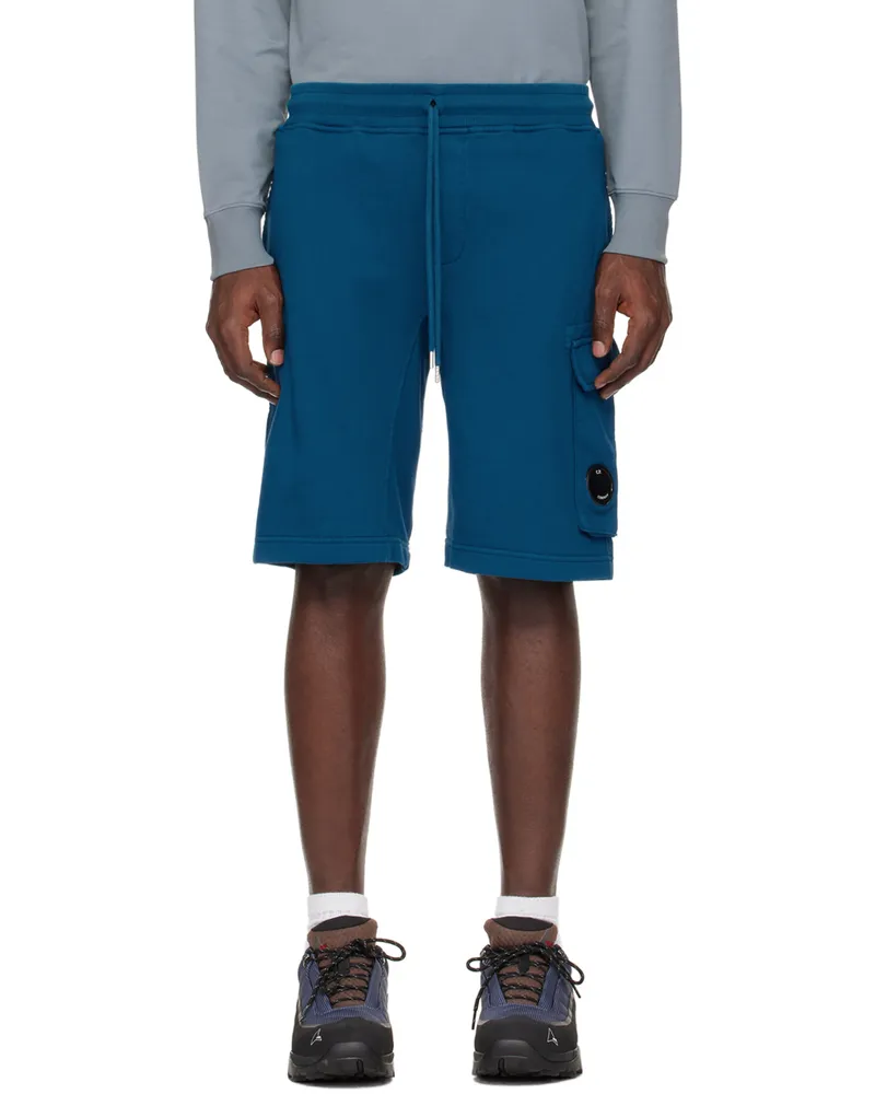 C.P. Company Blue Lens Shorts Ink