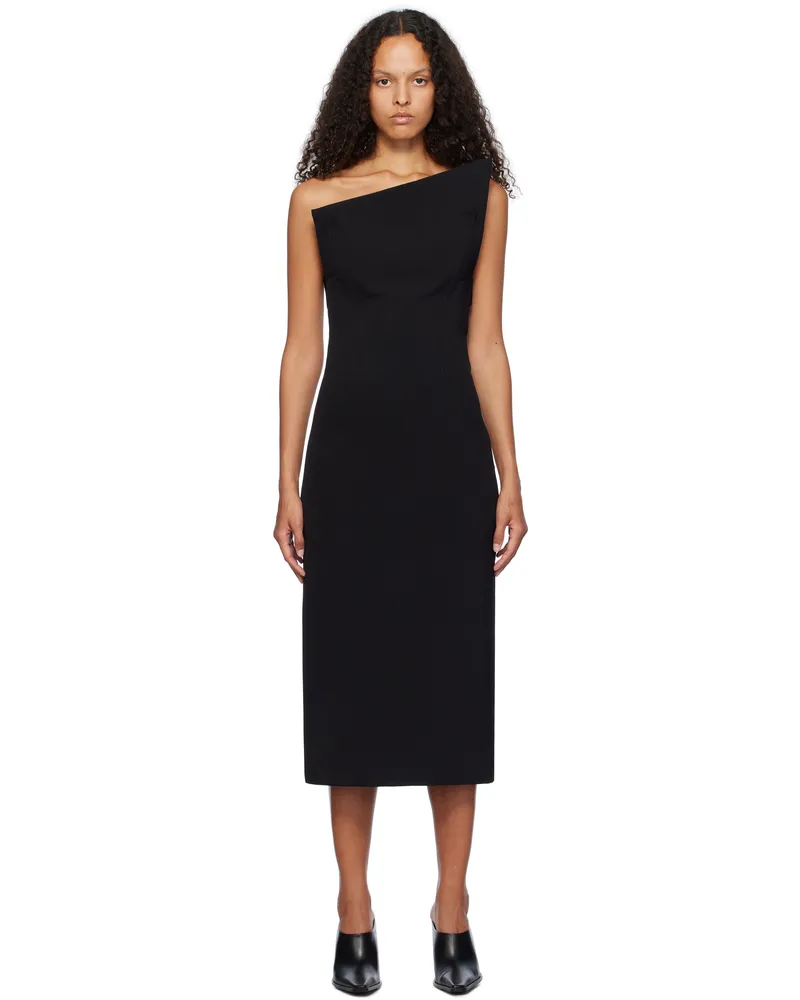 SPORTMAX Black Angolo Midi Dress 003