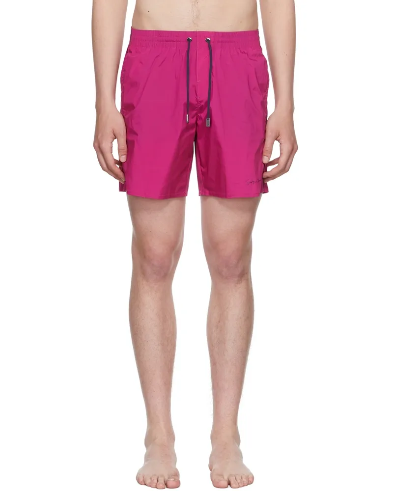 Giorgio Armani Pink Nylon Swim Shorts 03873