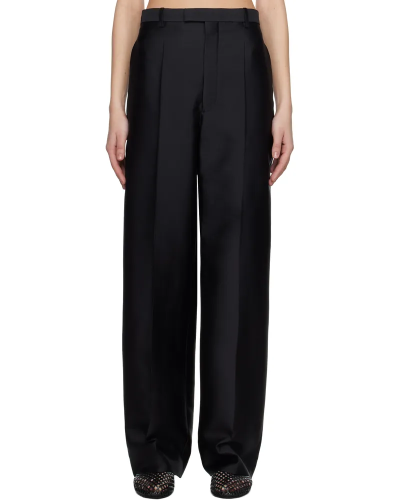 Carven Black Straight Trousers Black
