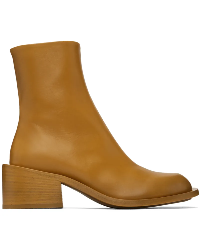 Marsèll Orange Zip-Up Boots 870