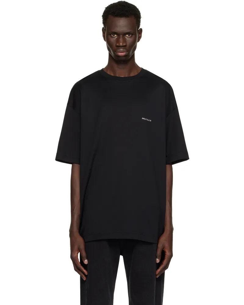 Thierry Mugler Black 'Mugler Signature' T-shirt 1999