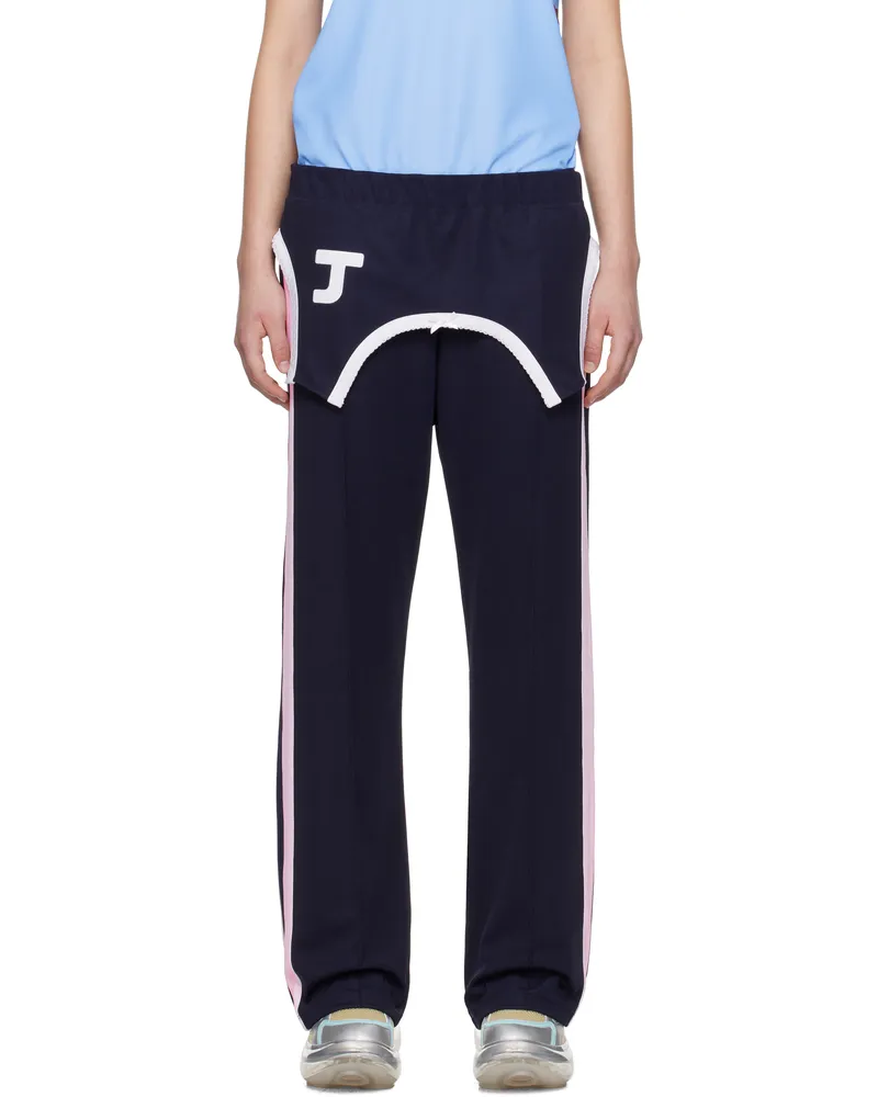 Petra Collins SSENSE Exclusive Navy JennyFax Edition Layered Track Pants Navy