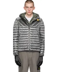 Parajumpers Gray Miroku Down Jacket Tmetal