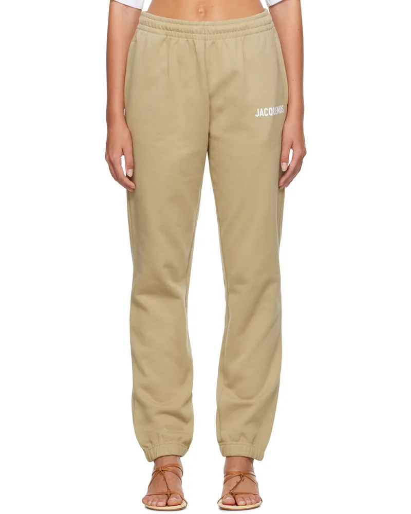 Jacquemus Khaki Le Papier 'Le Jogging ' Lounge Pants Light