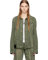 J.W.Anderson Green Twisted Denim Jacket Green