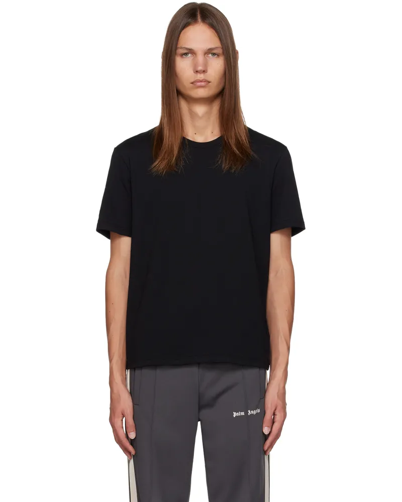 Palm Angels Three-Pack Black T-Shirts Black