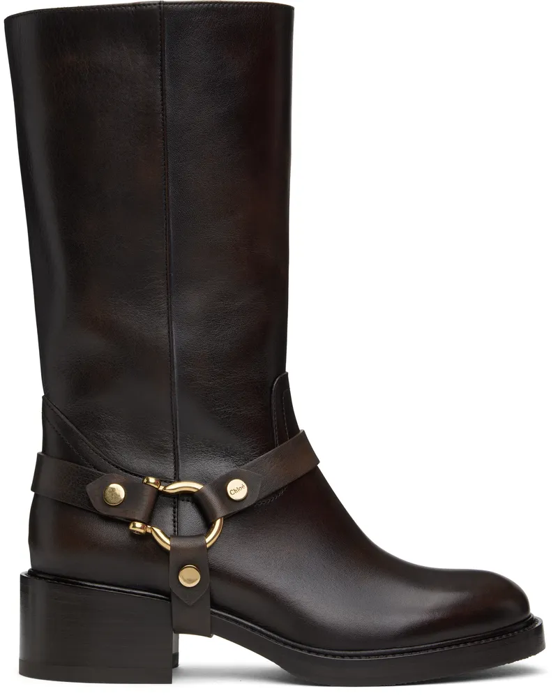 Chloé Brown Dakota Boots 23o