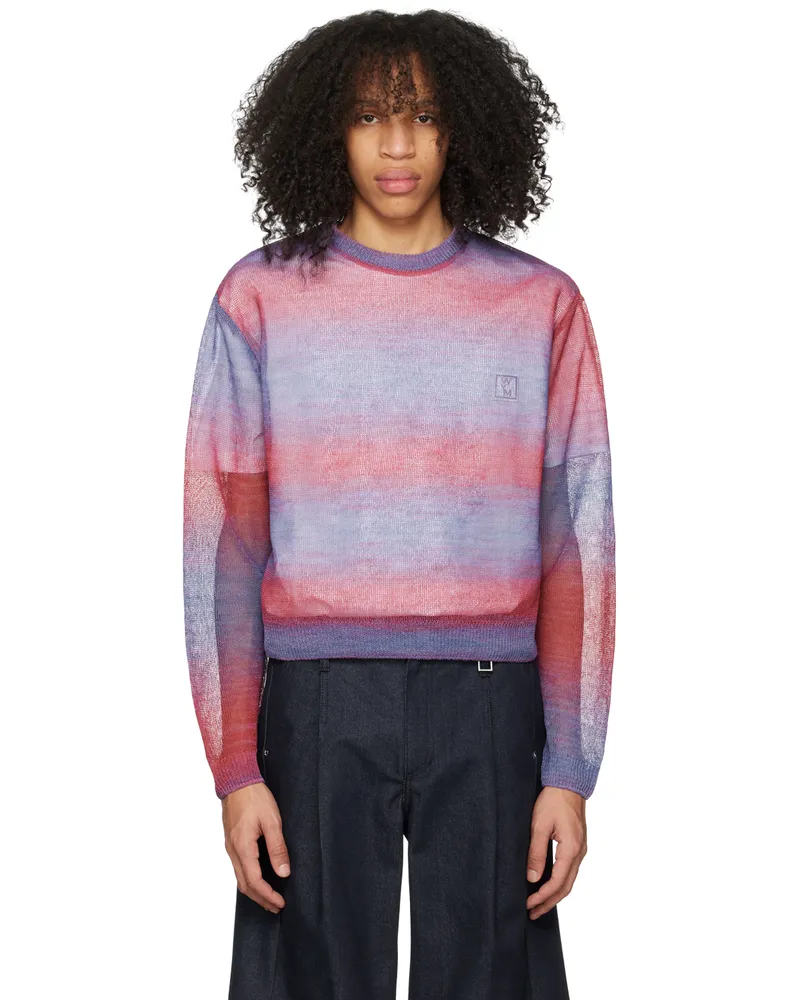 Wooyoungmi Pink & Purple Gradient Stripe Sweater Pink