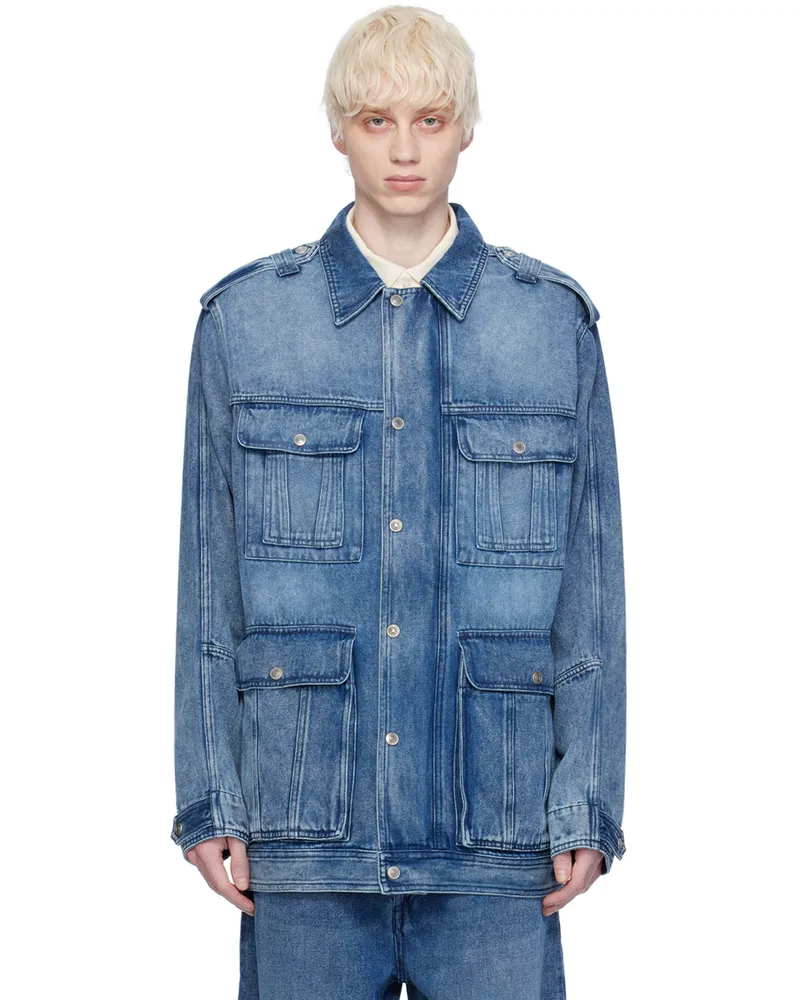 Isabel Marant Blue Taho Denim Jacket 30lu