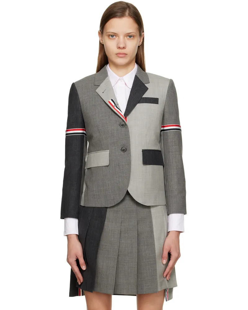 Thom Browne Gray Fun-Mix Blazer 025