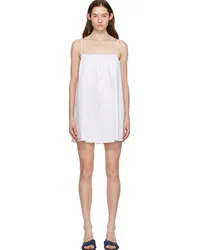 Matteau White Square Neck Minidress White