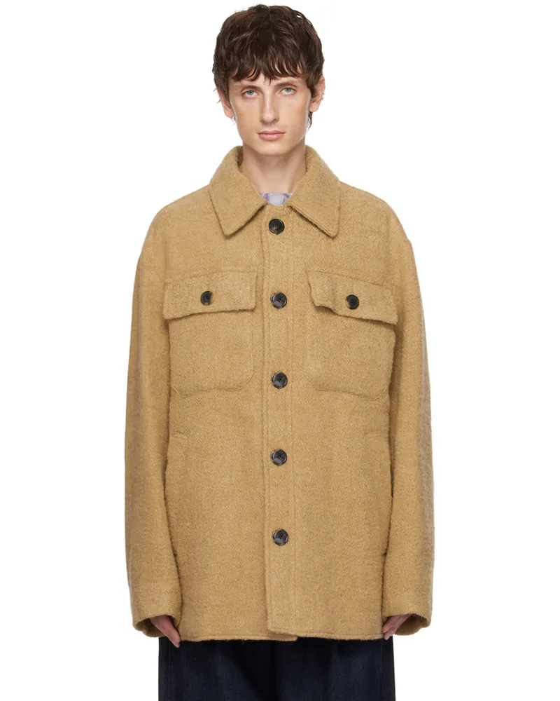 Dries van Noten Tan Vented Jacket 102