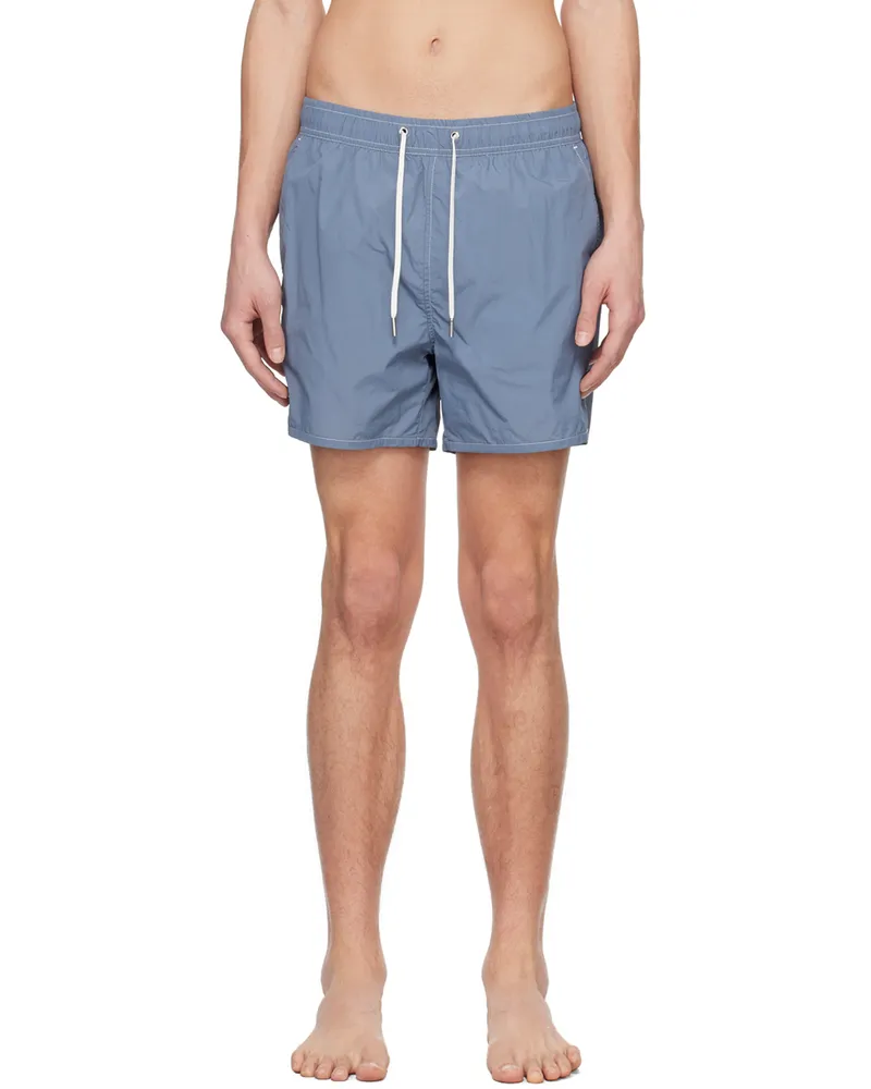 CDLP Blue Drawstring Swim Shorts Juniper