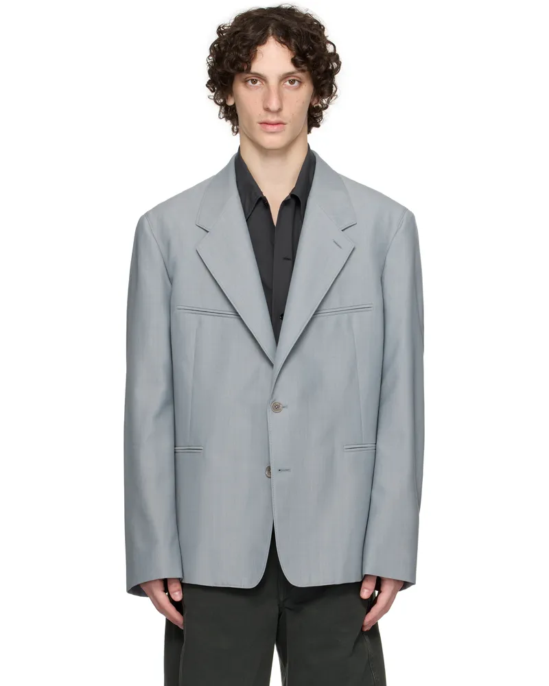 Christophe Lemaire Blue Tailored SB Blazer Bl720