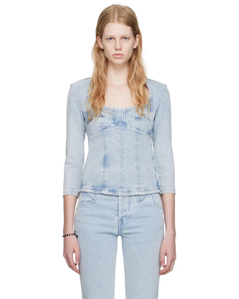 Isabel Marant Blue Vanio Blouse 30lu