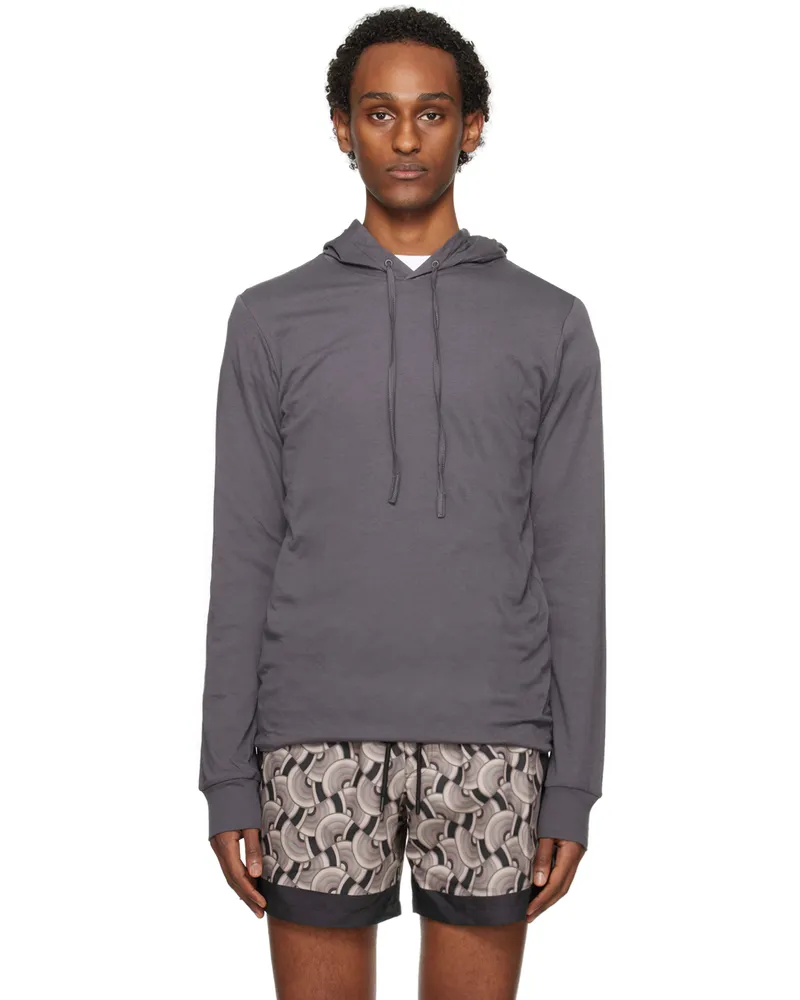 Dries van Noten Gray Drawstring Hoodie 802