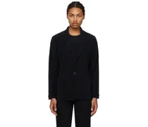 Black Tailored Pleats 2 Blazer