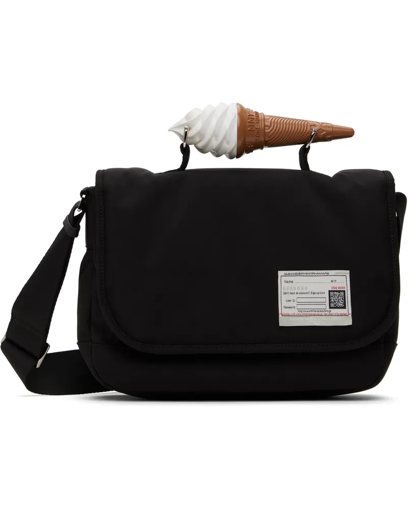 MIHARAYASUHIRO Black Toy Soft Serve Handle Shoulder Bag Black