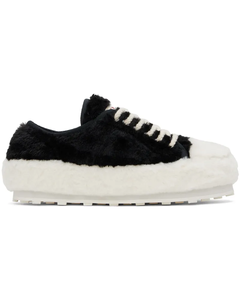 Marni Black & White Teddy Tennis Sneakers Zo637