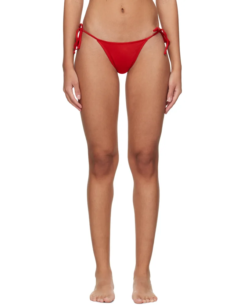TROPIC of C Red Praia Bikini Bottom Poppy