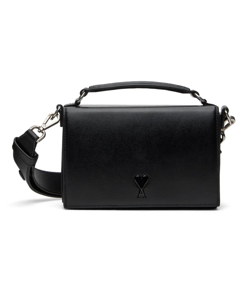 AMI Paris Black Ami de Coeur Lunch Box Bag 001