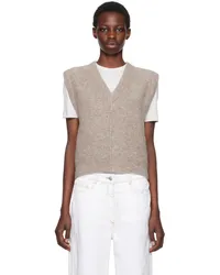 Lauren Manoogian Brown V-Neck Vest Mmoth