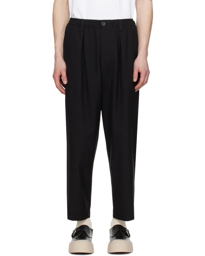 Marni Black Drawstring Trousers Black