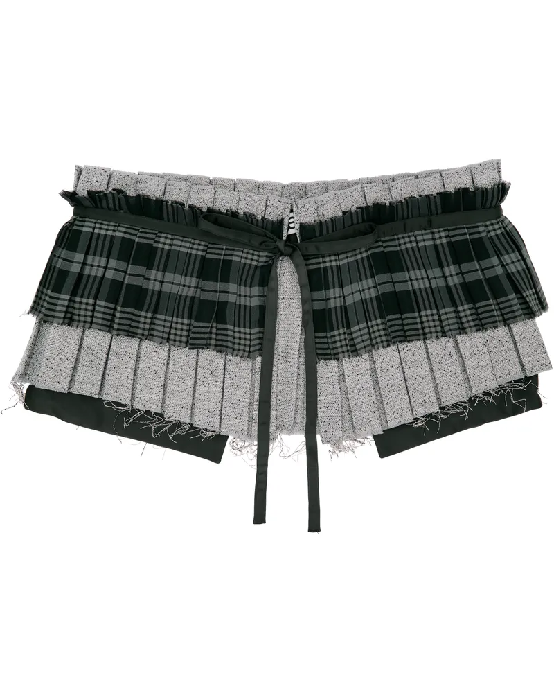 OPEN YY Khaki Pleats Layered Pocket Belt Khaki