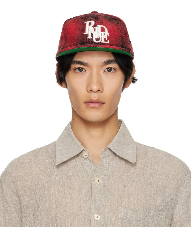 RHUDE Red Scramble Logo Cap Red