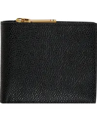 Thom Browne Black Fold-Out Billfold Wallet Black