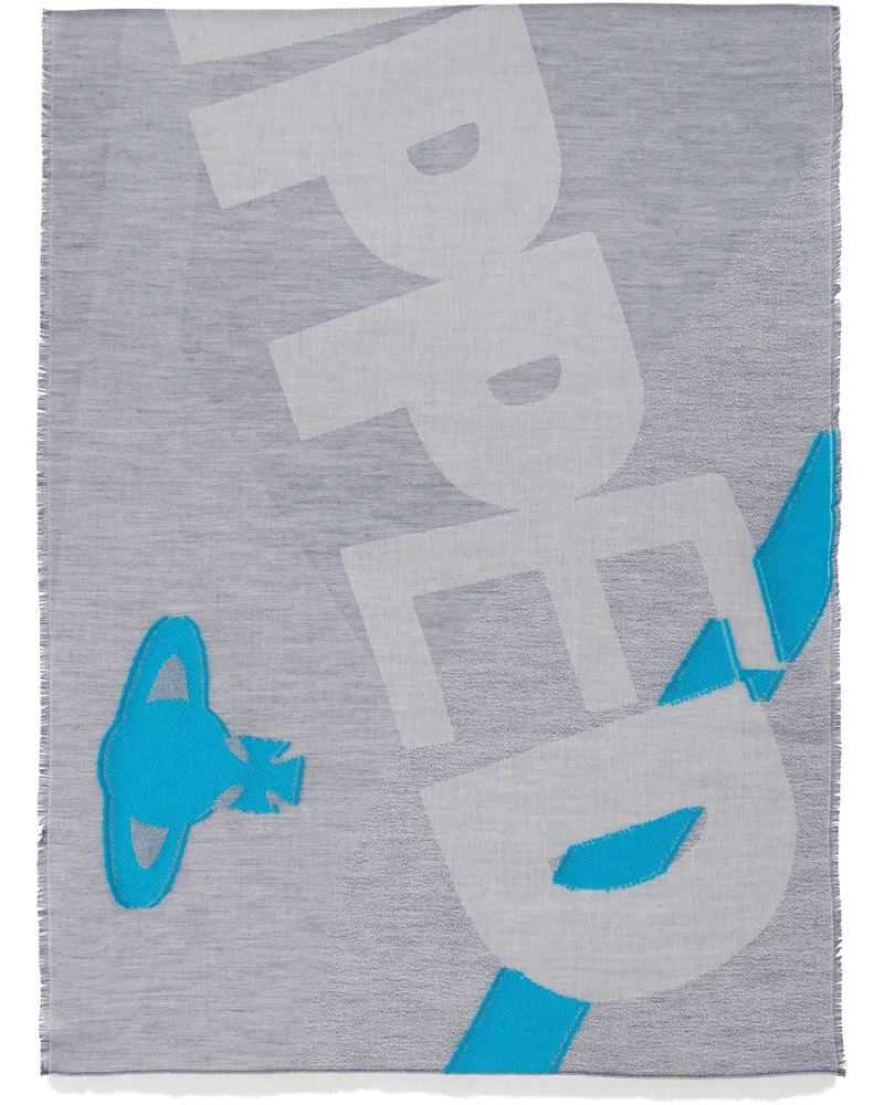 Vivienne Westwood Navy 'Ripped And Ready' Scarf Ss25-l403
