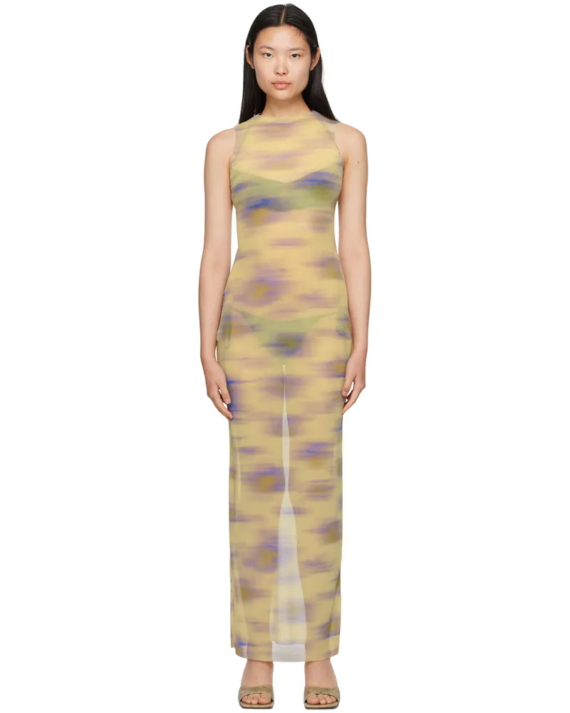 BINYA Green Saturno Maxi Dress Cayena