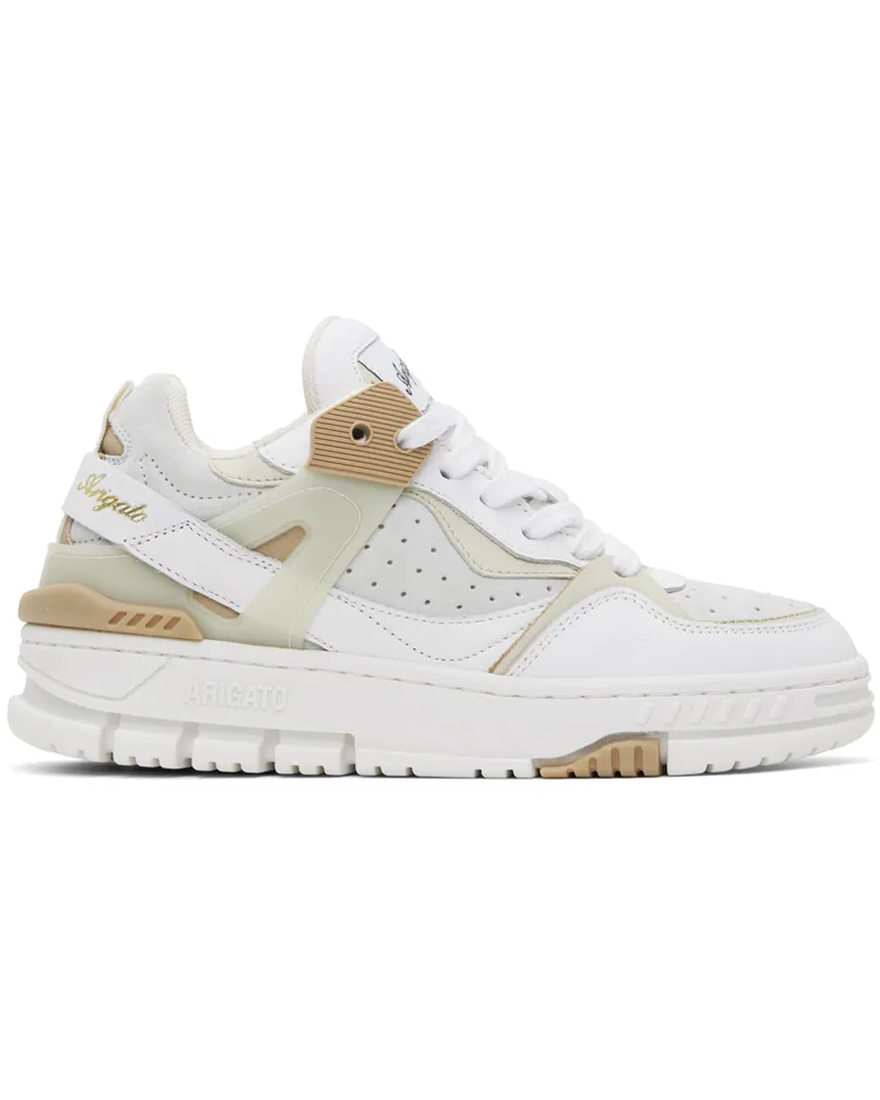 Axel Arigato White & Taupe Astro Sneakers White