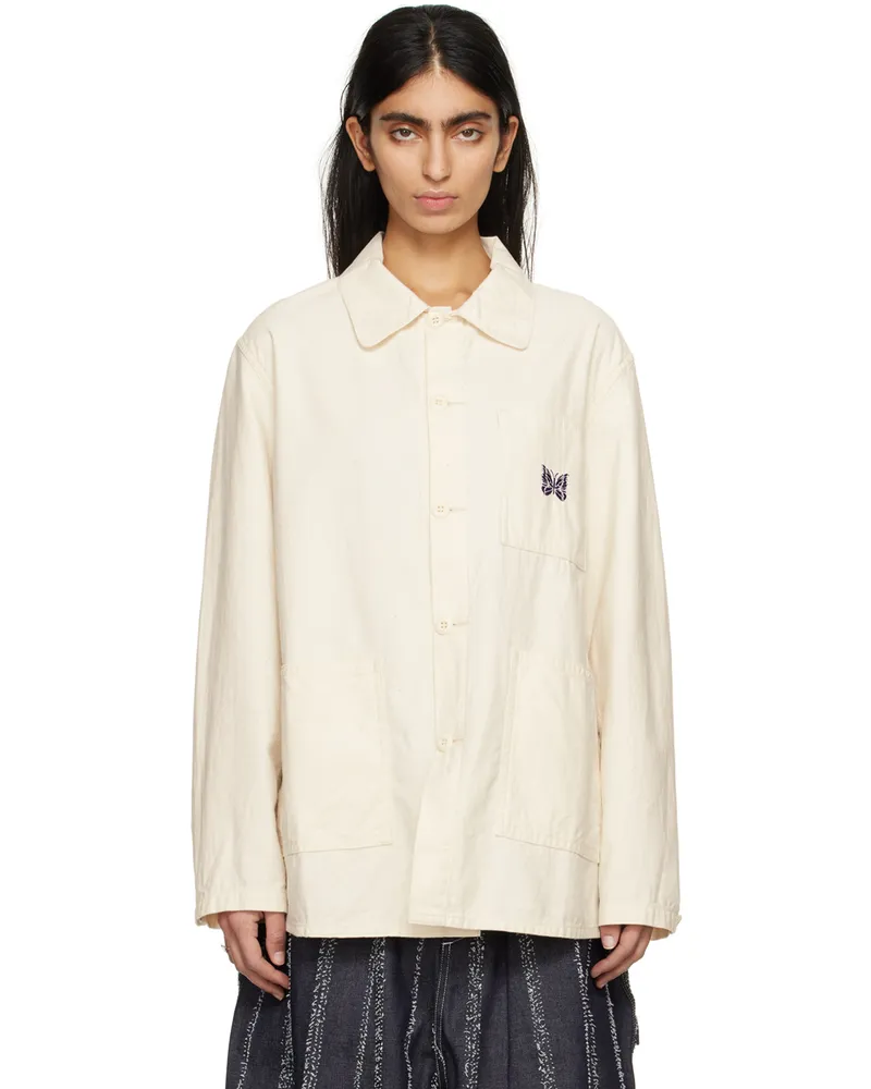 NEEDLES Off-White D.N. Jacket A-white