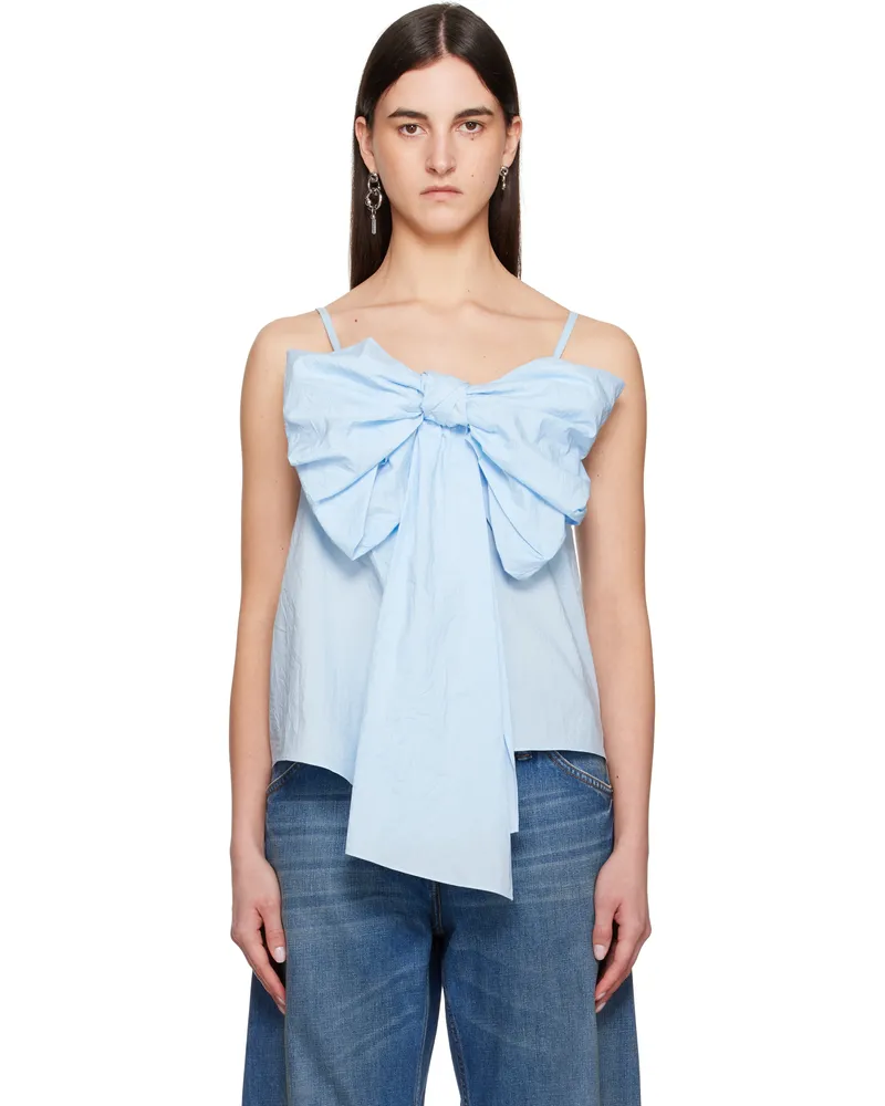 Acne Studios Blue Bow Strap Top 228