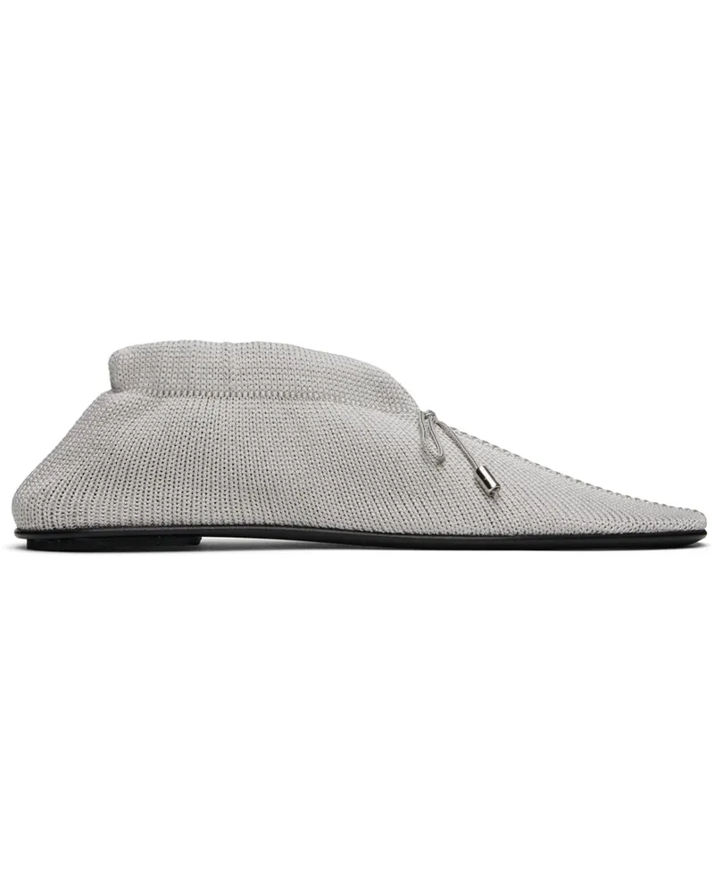 Totême Gray 'The Knitted' Ballerina Flats 181