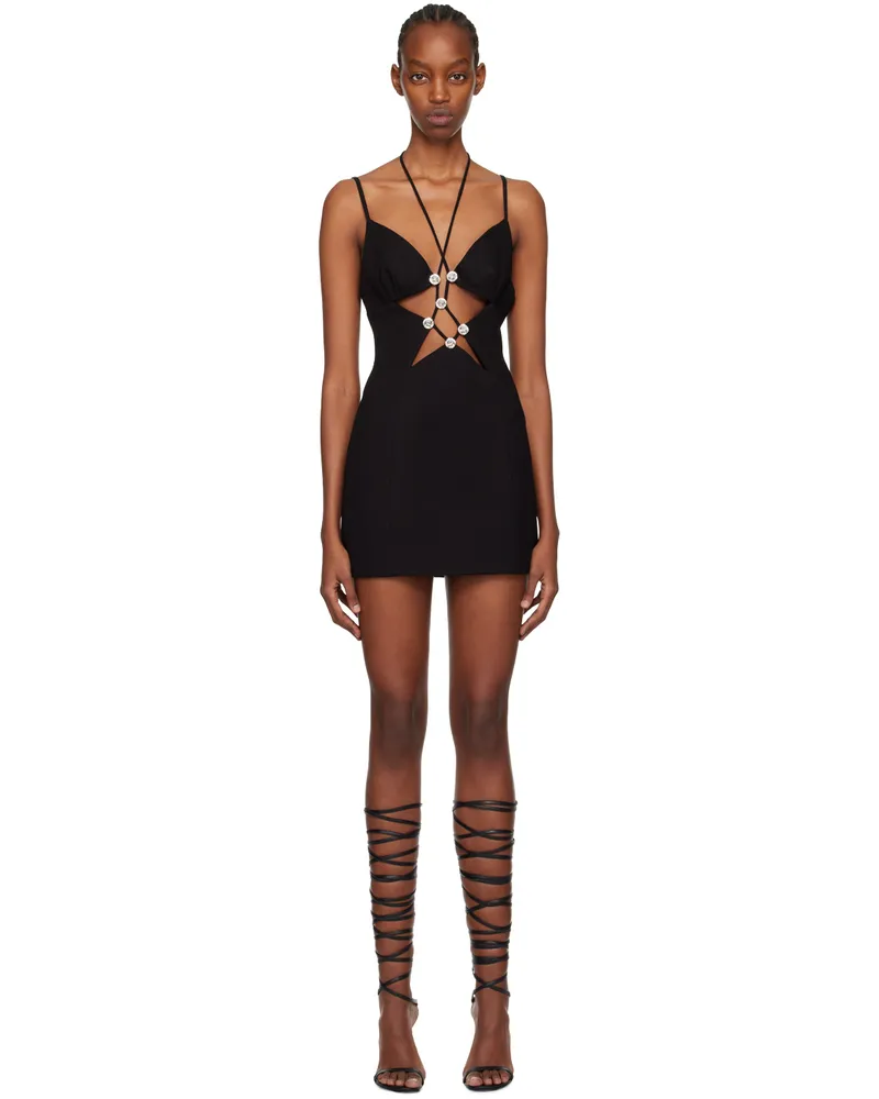 Area Black Star Cutout Minidress Black