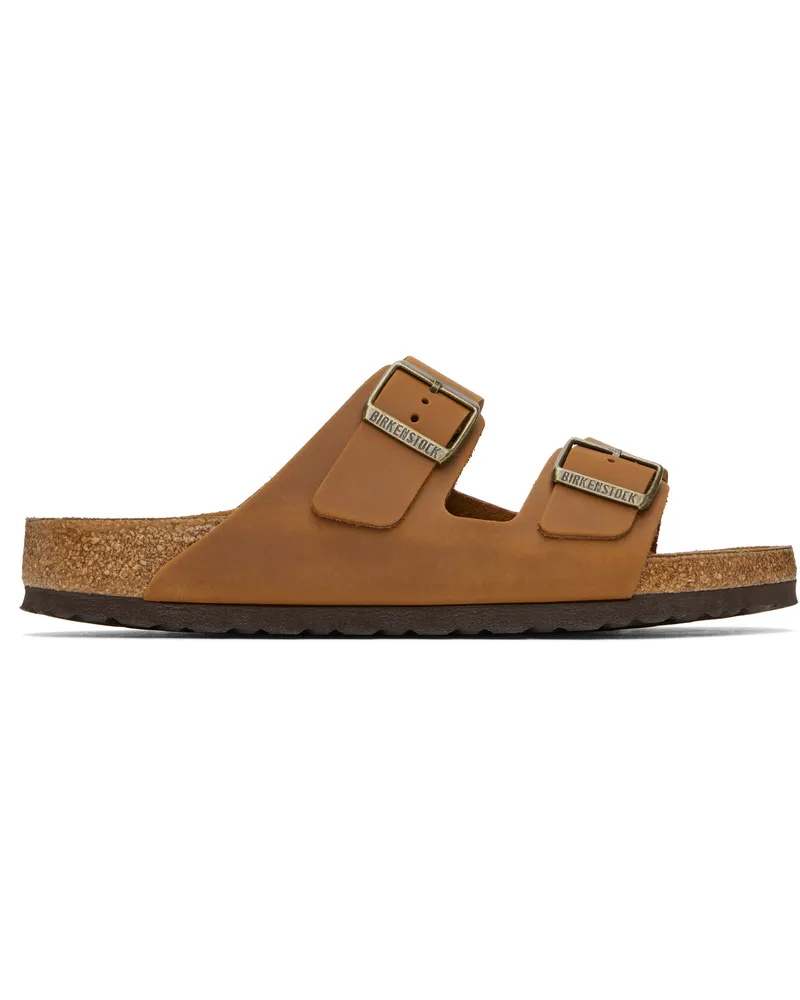 Birkenstock Brown Regular Arizona Sandals Cognac