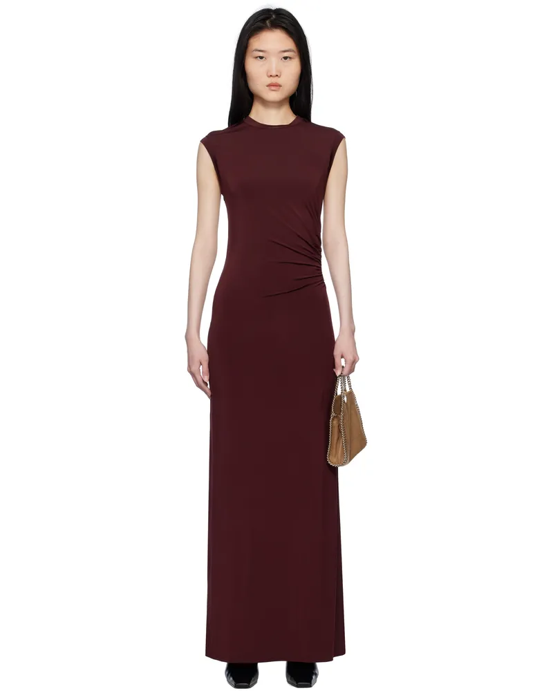 Stella McCartney Burgundy Sleeveless Maxi Dress 6406