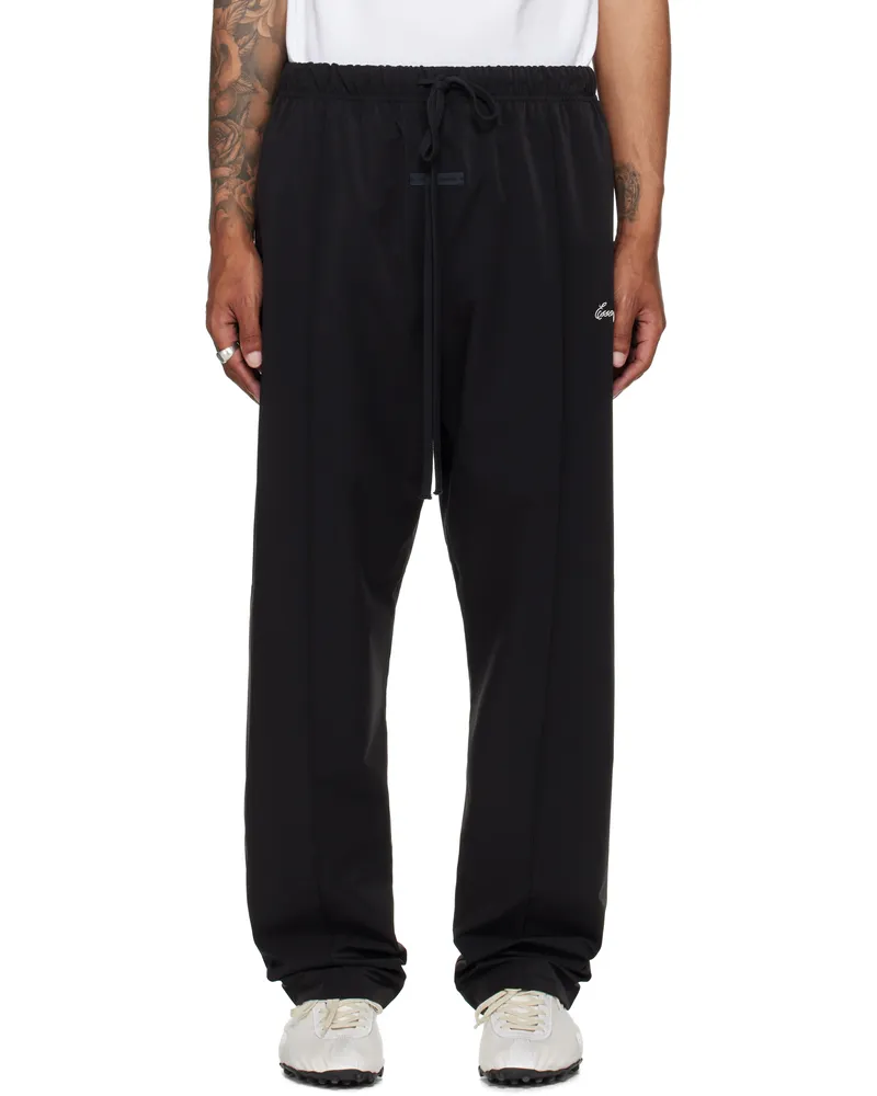 Fear of God Black Sporty Relaxed Track Pants Jet