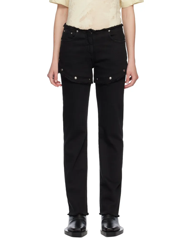 1017 ALYX 9SM Black Snap Off Jeans Blk0001
