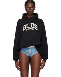 GCDS Black Bling Hoodie Nero