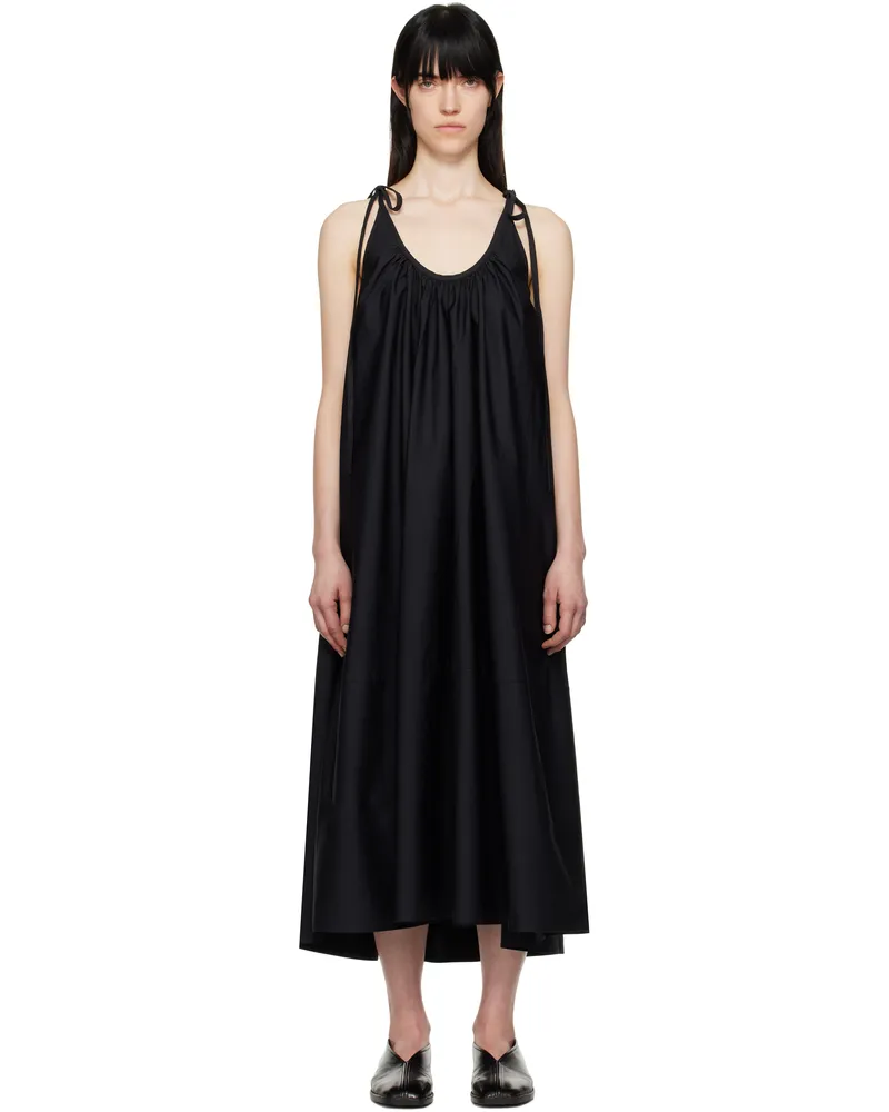 Co Black Gathered Halter Maxi Dress 001