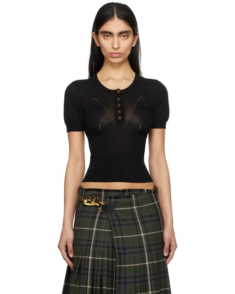 Vivienne Westwood Black Tit Top N401
