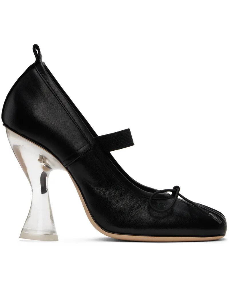 Simone Rocha Black High Ballerina Heels Black
