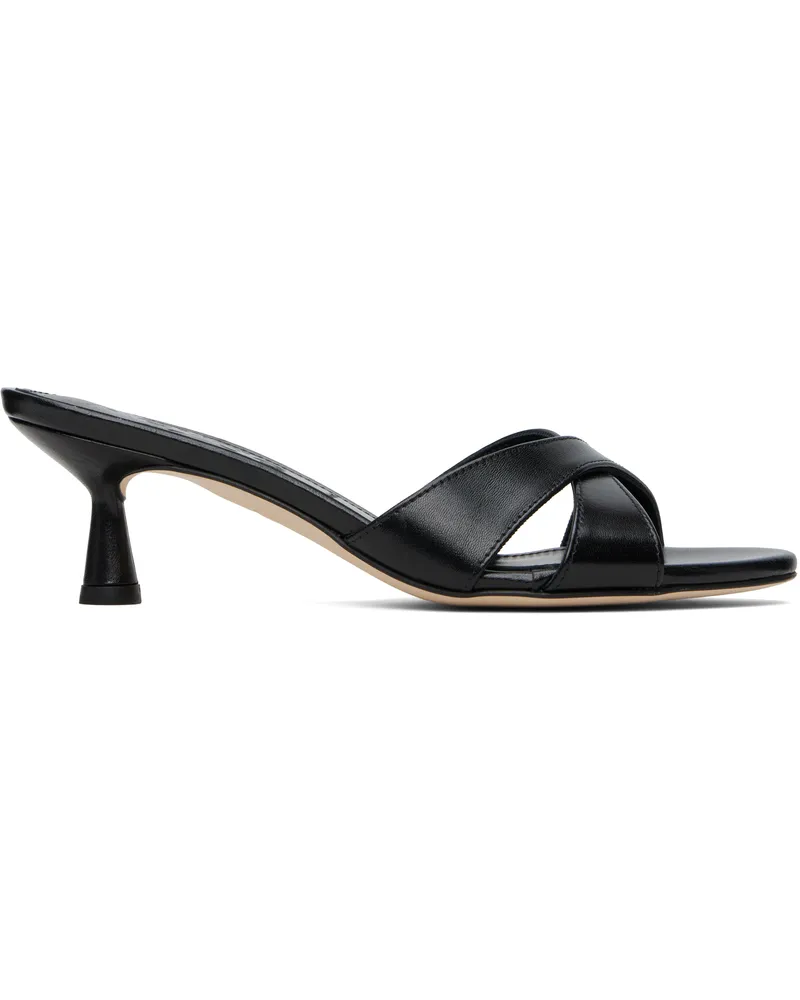 aeyde Black Vero Leather Mules Black