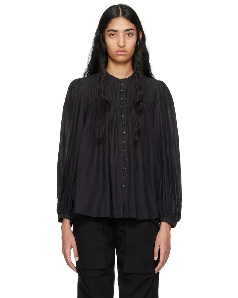 Étoile Isabel Marant Black Dorothe Blouse 01bk